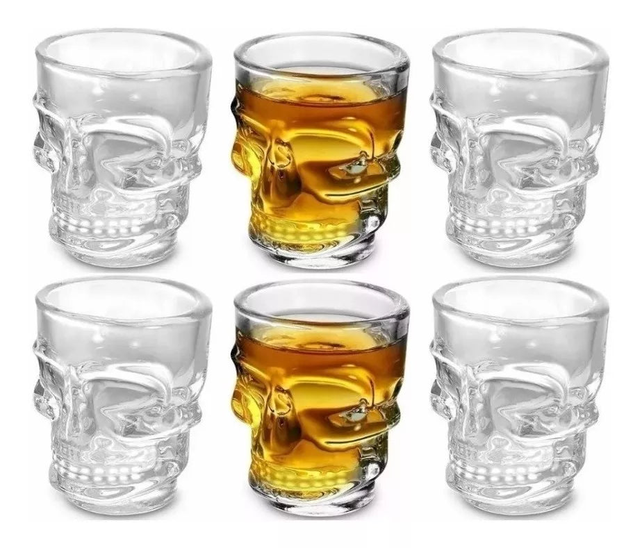 Set de 6 Copas Calaveras