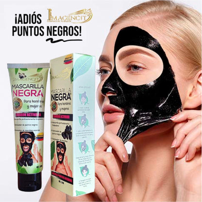 Mascarilla Negra de Carbón Activado